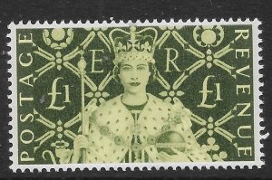 GB SG2380 2003 CORONATION £1 DEEP YELLOW-GREEN MNH* 