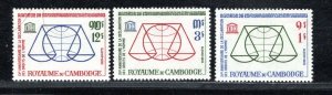 CAMBODIA SC# 126-28 FVF/MOG