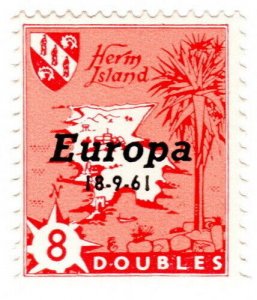 (I.B) Cinderella Collection : Herm Island 8d (Europa 1961)