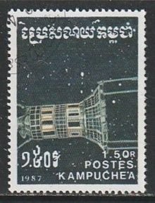 1987 Cambodia - Sc 781 - used VF - 1 single - Soviet Spacecraft