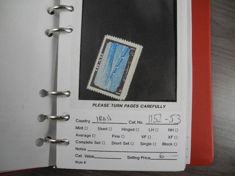 PERSIA,  Excellent assortment of BETTER Stamps in dealer pages