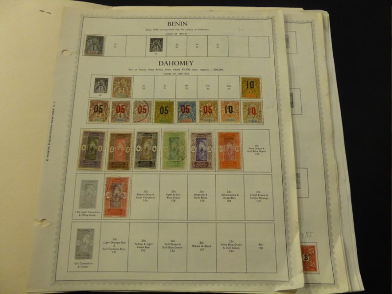 Dahomey 1899-1972 Fabulous Collection of Mint and Used Stamps