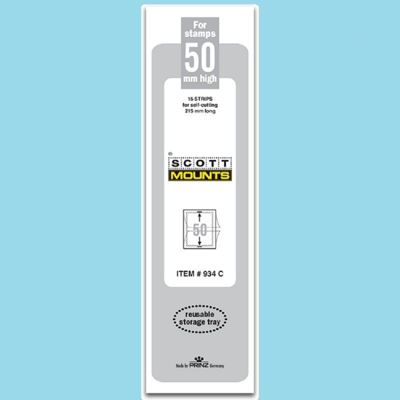 Scott Mounts Clear,  50mm STRIP 215 ,(Pgk. 15) (00934C)*