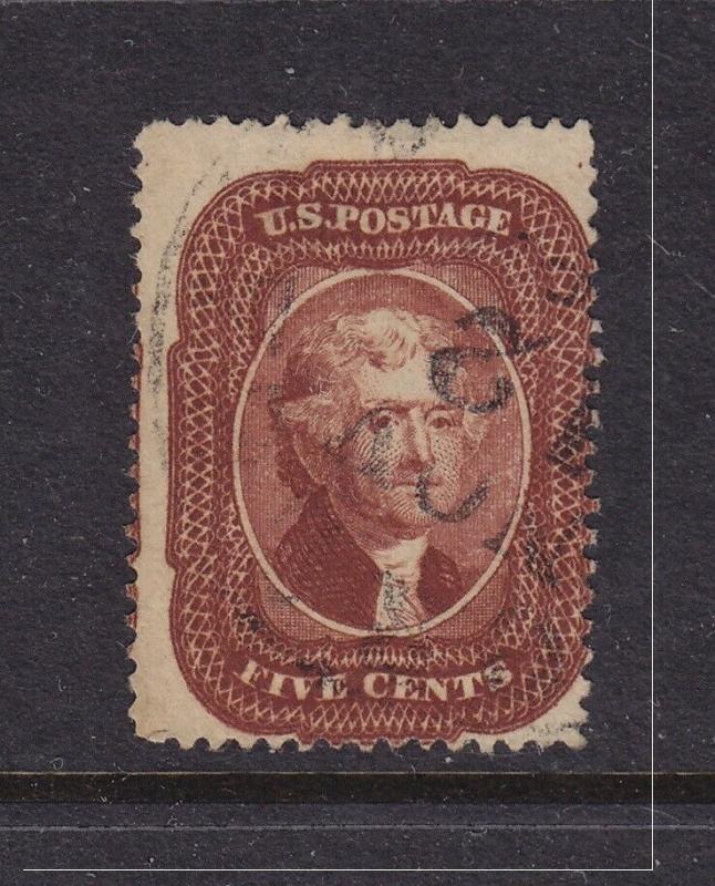 28 Nice used neat cancel with nice color cv $ 1100 ! see pic !