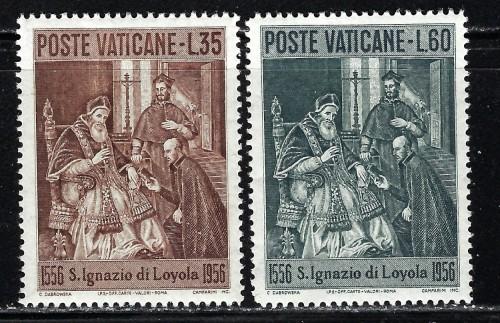 Vatican 212-13 NH 1956 set