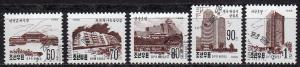 North Korea 3508-12 - Cto - Buildings (1995) (cv $4.45)