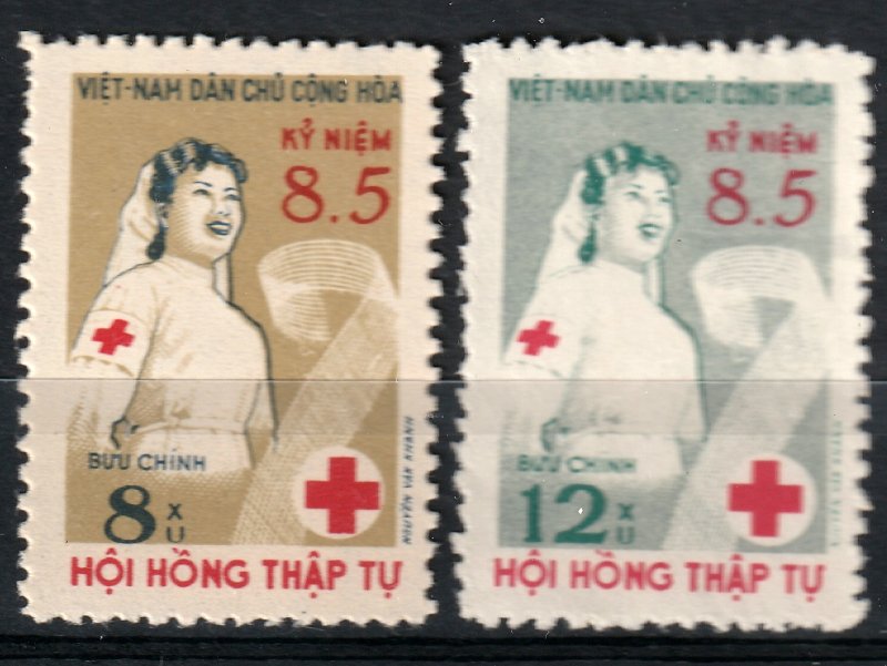 North Viet Nam - 1960 - Sc 124 - 125 - Vietnam Red Cross - MNH #3