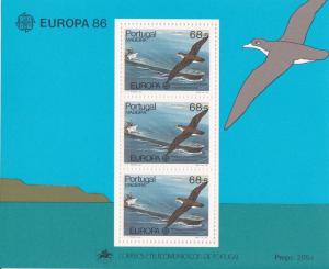 Portugal Madeira # 110a, Europa - Birds - Cargo Ship, NH, 1/2 Cat.