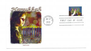 5530 Hanukkah 2020, Panda Cachets, FDC