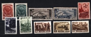 RUSSIA/USSR 1946 SET OF 10 STAMPS MNH