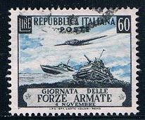 Italy 615 Used Boat plane and tank 1952 (MV0274)