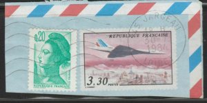 FRANCE Postal Stationery Cut Out A14P8F253-