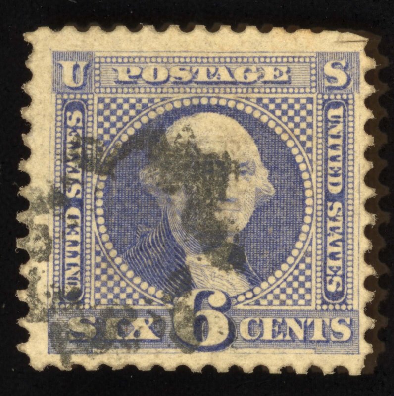 US Scott 115 Used 6c ultramarine George Washington Lot M1032 bhmstamps