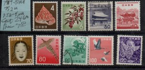 Japan 746-4 Set Mixed Mint Hinged & Used