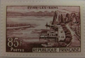 Evian-les-Bains France France 1959 85fr fine MH* A16P6F262-