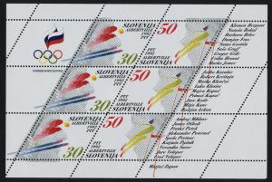 Slovenia 134 Sheet MNH Sports, Winter Olympics