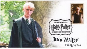 AO-4841-2, 2013, Harry Potter, FDC, Add-on Cachet, Pictorial Postmark, Draco Mal