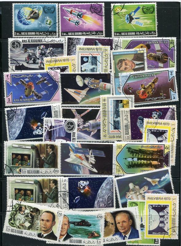 Space Accumulation Stamps+ 6Souvenir Sheets Used/CTO 4971