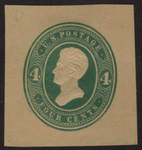 SC#U259 4¢ Jackson Cut Square (1886) Unused