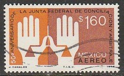 MEXICO C536, 50th Anniv. Labor Arbitration Court. USED. VF. (892)