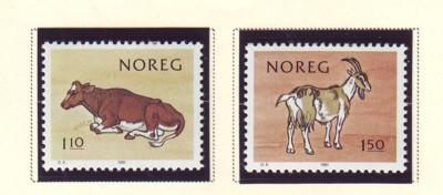 Norway Sc 779-0 1981 Milk Cow Goat stamps mint NH