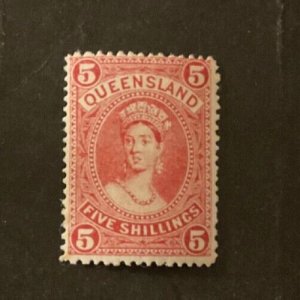 Stamps Queensland Scott #142 hinged