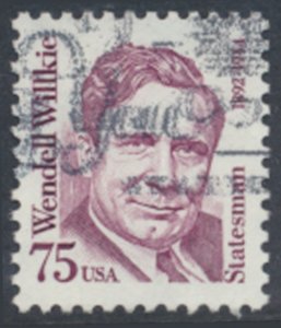  USA Sc# 2192  Used  Wendell Willkie 1991  see details  / scans