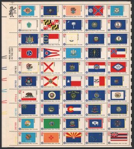 SC#1633-82 13¢ State Flags Sheet of Fifty (1976) OG/NH*