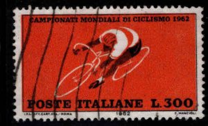 Italy Scott 859 Used top value of Bicycle Championship stamp set