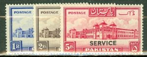 QJ: Pakistan O14-26 mint CV $72.50; scan shows only a few