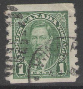 CANADA SG368 1937 1c GREEN USED