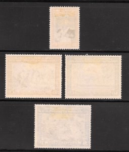 Chile Scott 240-43 Unused LHOG -1945 Death of Bernardo O'Higgins -SCV$2.50