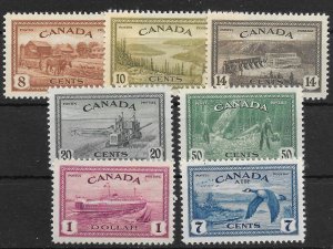 CANADA SG401/7 1946 PEACE RE-CONVERSION SET MNH