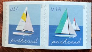 US #5749-50 MNH Coil Pair Sailboats (.48) SCV $2.20