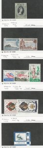Gibraltar, Postage Stamp, #131, 140-1, 177-9, 338-9, 353 Mint NH, JFZ