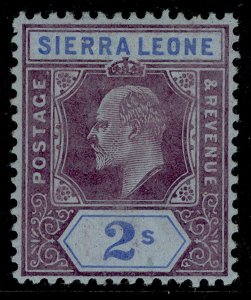 SIERRA LEONE EDVII SG109, 2s purple & bright blue/blue, M MINT. Cat £26.