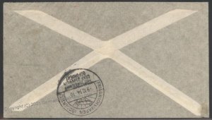 Paraguay 1934 Graf Zeppelin 9.SAF South America Flight Germany Cover 106926