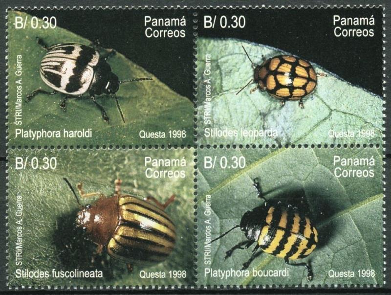 Panama 870, MNH, Insects Beetles 1998. x28249