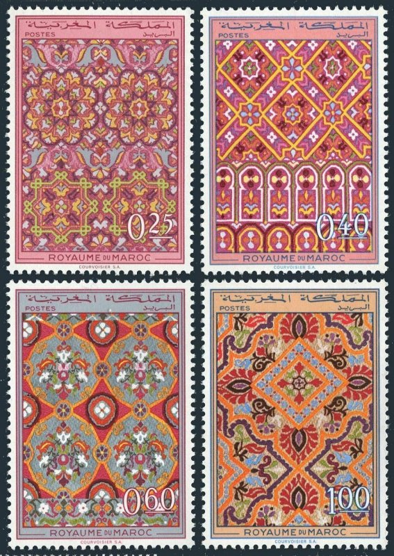 Morocco 195-198,MNH.Michel 624-627. Ornamental design,1968. 