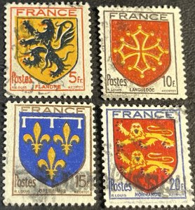 FRANCE # 467-470-USED---COMPLETE SET--1944