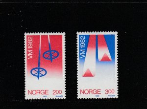 Norway  Scott#  798-799  MNH  (1982 World Skiing Championships)