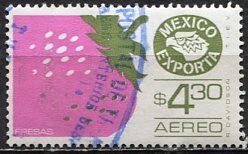 Mexico; 1975: Sc. # C496; O/Used Single Stamp