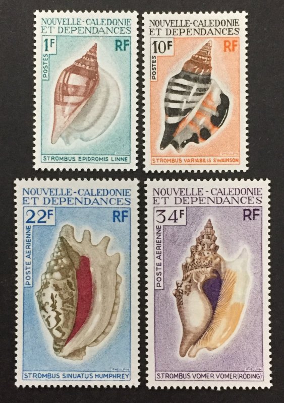 New Caledonia 1970 #383-4,c73,5, Shells, MNH(see note), CV $25.