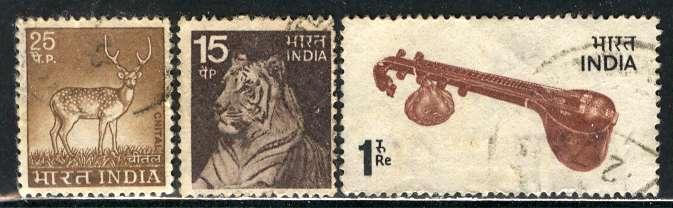 India: 1973; Sc. # 622-624, O/Used, Cpl. Set