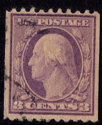 US Sc 489 USED Violet Perf 10 Horiz. F-VF