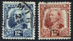 SARAWAK 1932 RAJA BROOKE 12C AND 15C USED