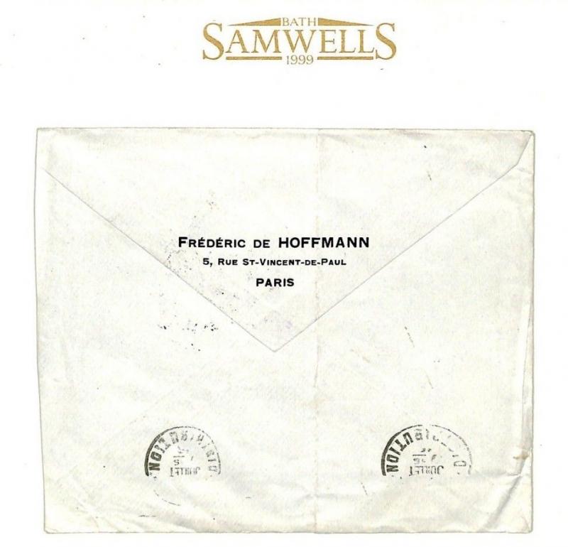 ECUADOR WW1 Cover ITALIAN RED CROSS France 1916 Transatlantic{samwells}F261