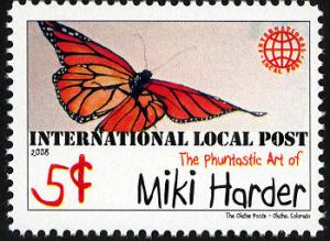 Phuntastic Art of Miki Harder (#4) Intl. Local Post Stamp