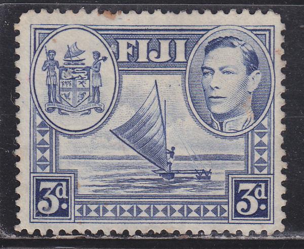 Fiji 122 Outrigger Canoe & Arms 1938