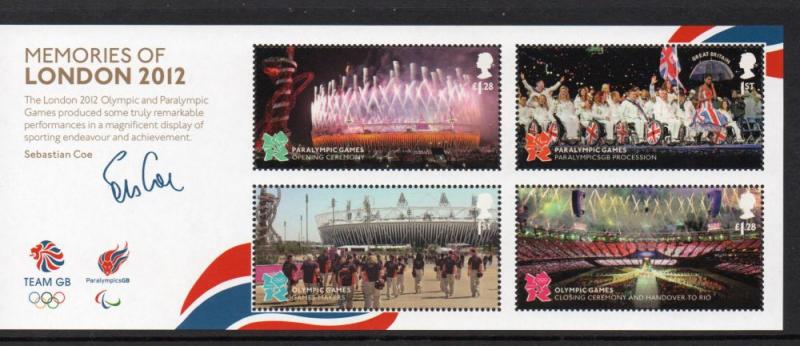 Great Britain Sc 3112 2012 Olympic Memories stamp sheet mint NH